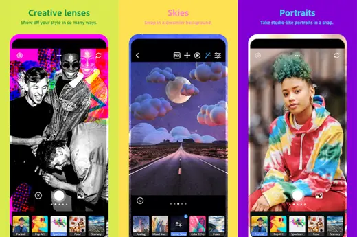 Adobe has launched its Free Photoshop Camera Mobile App with over 80 Face Filters