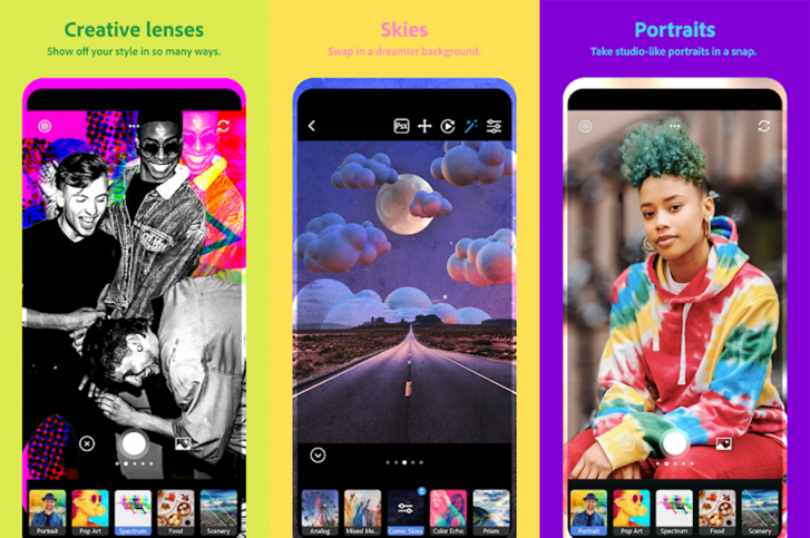 Adobe has launched its Free Photoshop Camera Mobile App with over 80 Face Filters