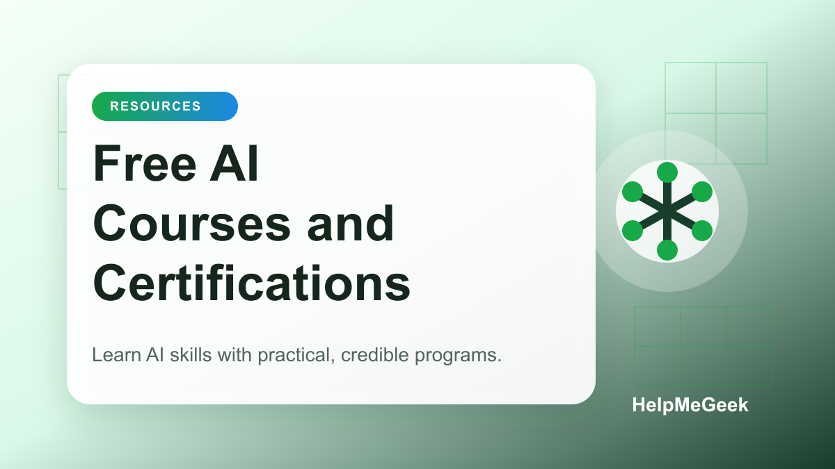 Free AI Courses and Certifications to Pursue in 2026
