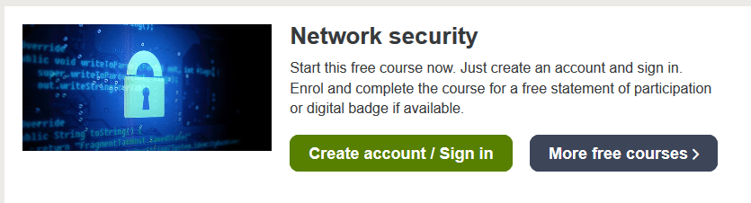 Open edu Network Security course
