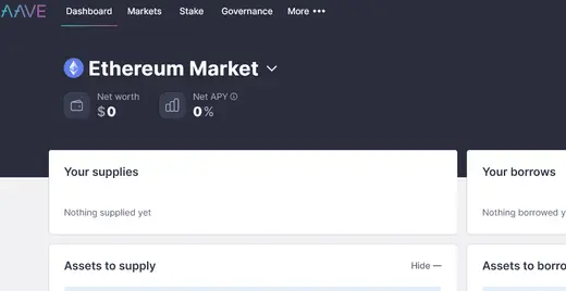 How to Earn Yield on ETH stored in your Smart Contract with Aave Protocol