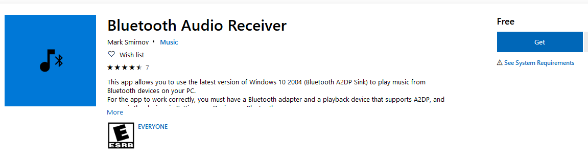 Bluetooth Audio Receiver app