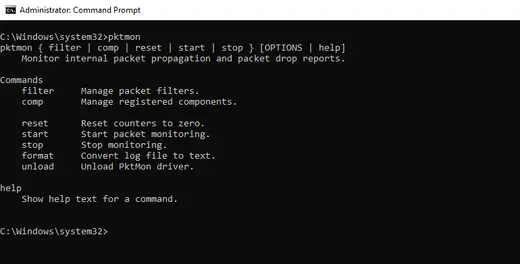 Beginner's Guide to Windows 10 built-in Packet Sniffer 'PktMon'